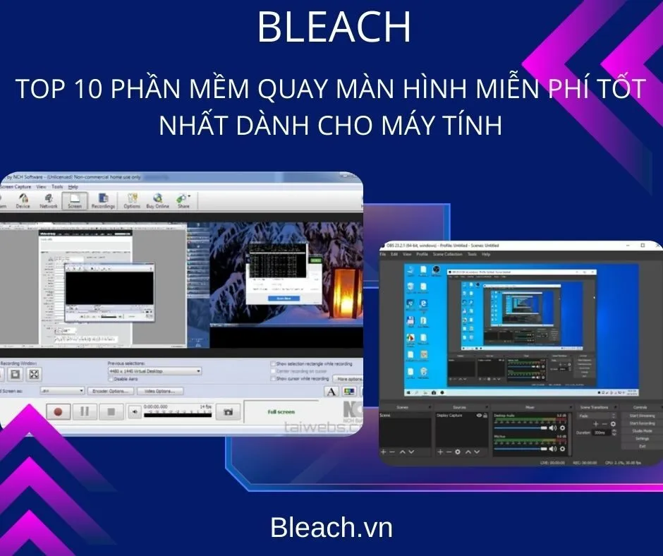Top 10 Phần Mềm Quay Màn Hình Miễn Phí Tốt Nhất Dành Cho Máy Tính